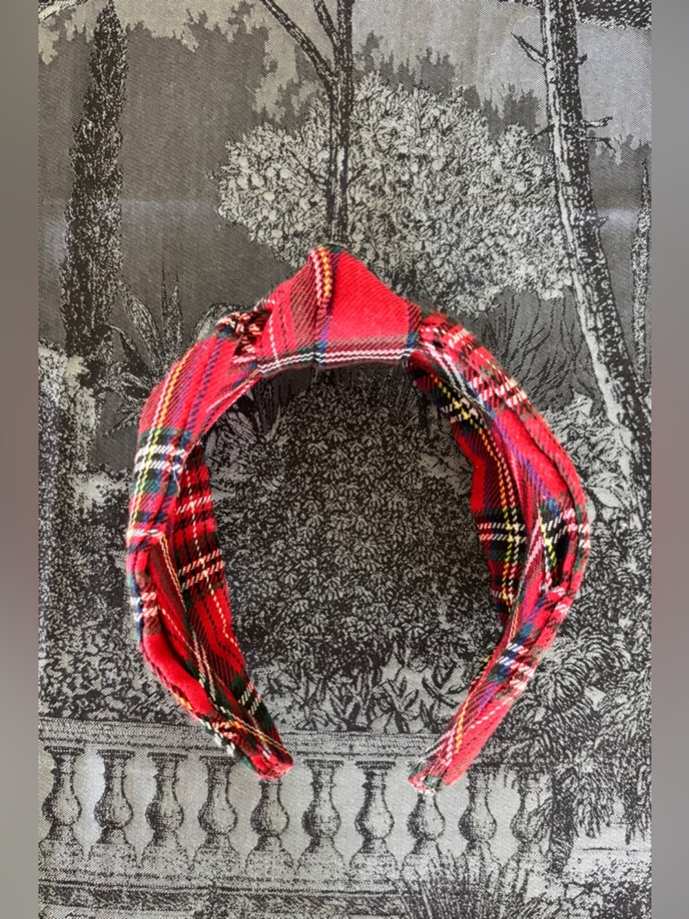 Red Plaid Headband